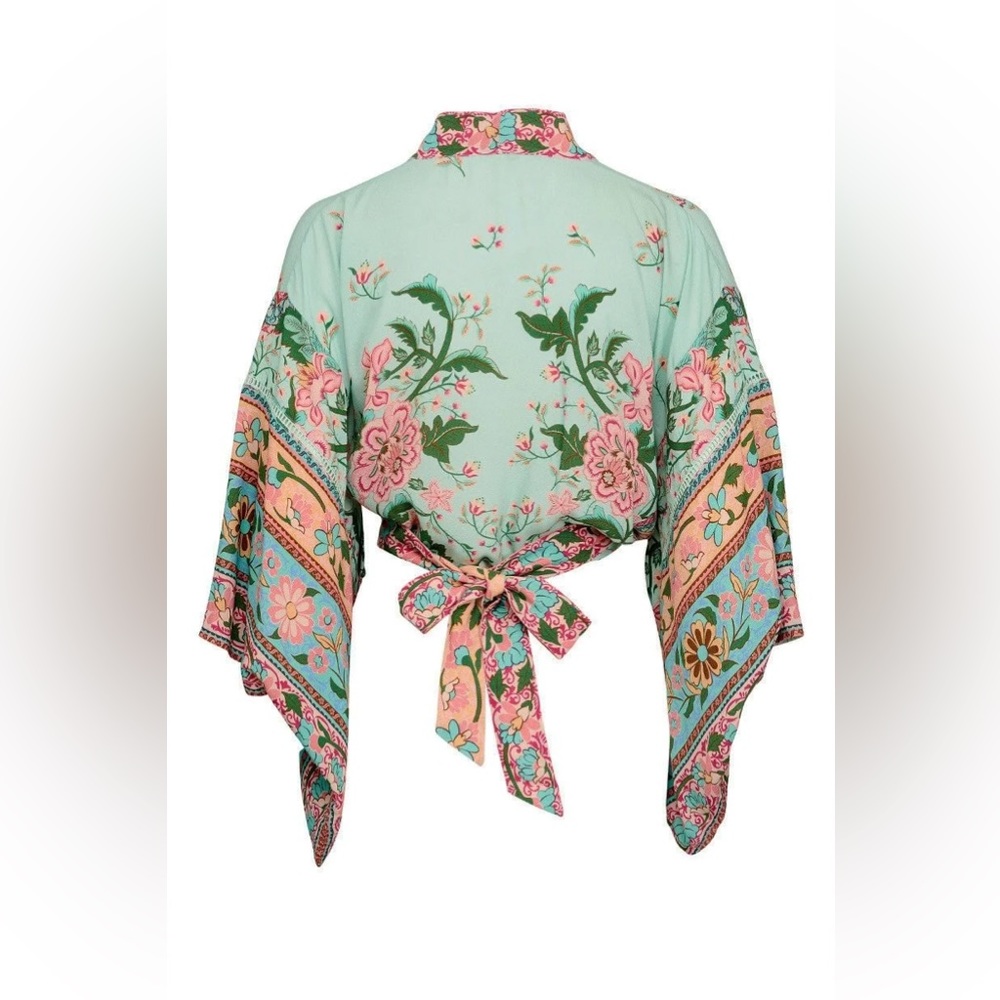 Spell Lotus Cropped Kimono Robe Top - Picture 7 of 10